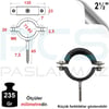 PASLANMAZ ÇELİK 304 KALİTE VİDALI BORU KELEPÇESİ