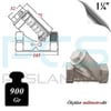 PASLANMAZ ÇELİK 304 KALİTE Y TİPİ ÇEKVALF