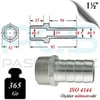 PASLANMAZ ÇELİK 316 KALİTE HORTUM UÇLU NİPELLER