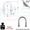 PASLANMAZ ÇELİK 316 KALİTE U BOLT