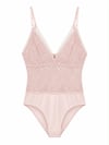 BLUSH LACE BODYSUIT