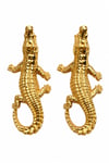 CROCO GOLD — TİMSAH FİGÜRLÜ KÜPE