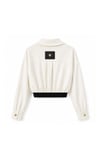 CROPPED COLLAR BLUZ