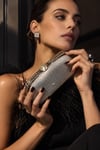 CRYSTAL NOIR BAG | SILVER