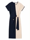 DUAL TONE MIDI DRESS