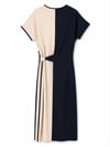 DUAL TONE MIDI DRESS