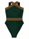 EMERALD CHAIN DETAIL SWIMSUIT