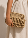FLORA HASIR CLUTCH ÇANTA