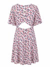 FLORAL CUT-OUT ELBİSE