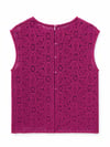 FUCHSIA DANTEL BLUZ
