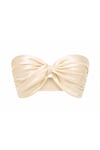 IVORY SATIN KNOT BUSTIER