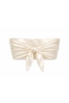 IVORY SATIN KNOT BUSTIER