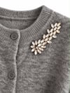 LUMIÈRE CROPPED TAŞ DETAYLI HIRKA