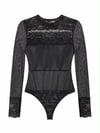 MIDNIGHT SHEER LACE BODYSUIT