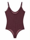 MOCHA DOT TULLE BODYSUIT