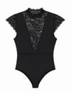 NOIR ELEGANCE LACE BODYSUIT
