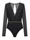 NOIR GOLD DETAIL BODYSUIT