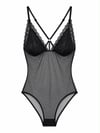 NOIR MESH STRAP BODYSUIT