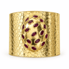 OVAL CUFF BORDEAUX — BORDO TAŞLI BİLEKLİK