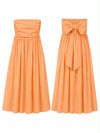 PEACH BOW MAXI ELBİSE