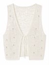 PEARL LACE KNIT VEST