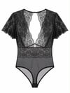 RAVEN LACE PLUNGE BODYSUIT