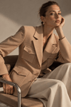 SAND GOLD BLAZER CEKET