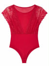 SCARLET LACE BODYSUIT