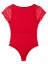 SCARLET LACE BODYSUIT