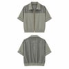 SHIMMER MESH ZIP CEKET