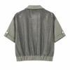 SHIMMER MESH ZIP CEKET