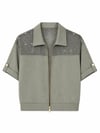 SHIMMER MESH ZIP CEKET
