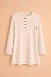 SOFT CROCHET TUNIC ELBİSE – EKRU