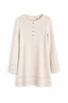SOFT CROCHET TUNIC ELBİSE – EKRU