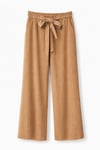 SOFT PLEATS BAĞLAMALI PANTOLON – AÇIK KAHVE
