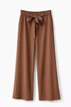 SOFT PLEATS BAĞLAMALI PANTOLON – KAHVERENGİ