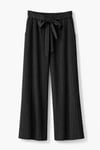 SOFT PLEATS BAĞLAMALI PANTOLON – SİYAH