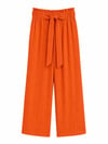 SOFT PLEATS BAĞLAMALI PANTOLON – TURUNCU
