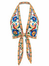 TROPICAL PARROT BAĞLAMALI CROP TOP