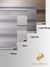 Geniş Pliseli Açık Gri Zebra Stor Güneşlik Perde Metal Kasa