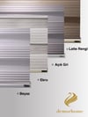 Geniş Pliseli Beyaz Zebra Stor Güneşlik Perde Metal Kasa
