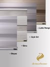 Geniş Pliseli Ekru Zebra Stor Güneşlik Perde Metal Kasa