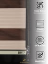 Geniş Pliseli Latte Rengi Zebra Stor Güneşlik Perde Metal Kasa