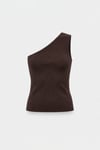 Aven One-Shoulder Knit Blouse