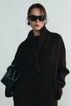 Acı Kahve Dora Uzun Oversize Kaban