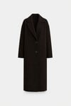 Acı Kahve Dora Uzun Oversize Kaban