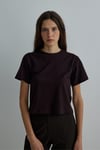 Dark Brown Crew Neck Cotton T-Shirtt