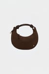 Rope Knot Detail Suede Bag