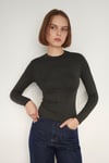 Antrasit Kate Slim Bluz