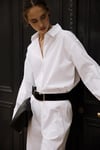 Beyaz Basic Oversize Gömlek